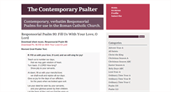 Desktop Screenshot of contemporarypsalter.com