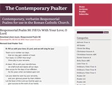 Tablet Screenshot of contemporarypsalter.com